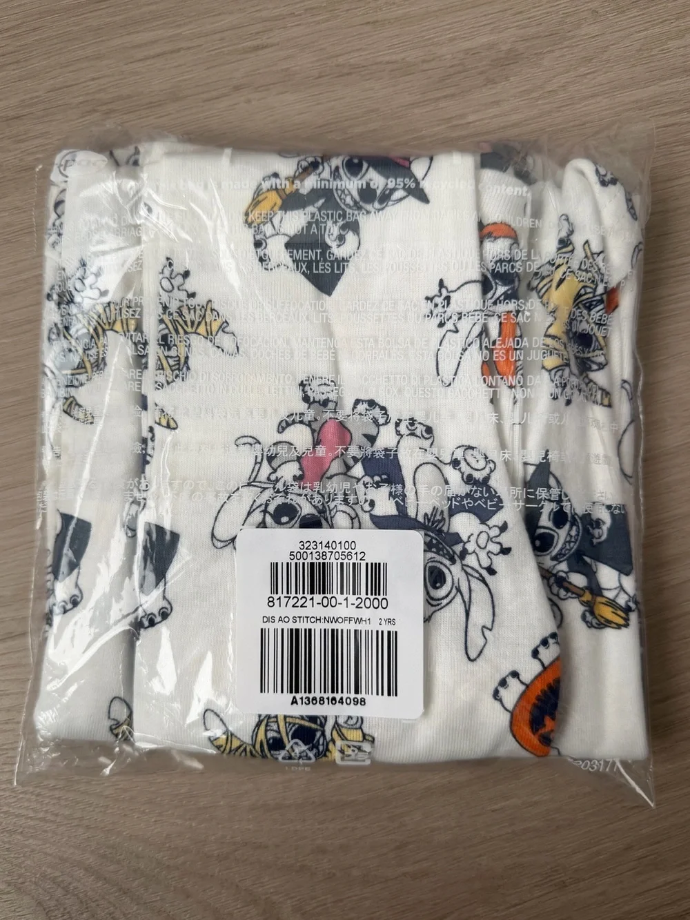 New babyGap Disney Lilo & Stitch Organic Cotton PJ Pajamas Halloween Toddlers